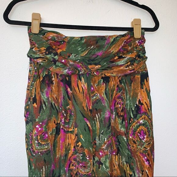 Vintage Michael & Company Abstract Print Pull On Pants - Picture 2 of 9